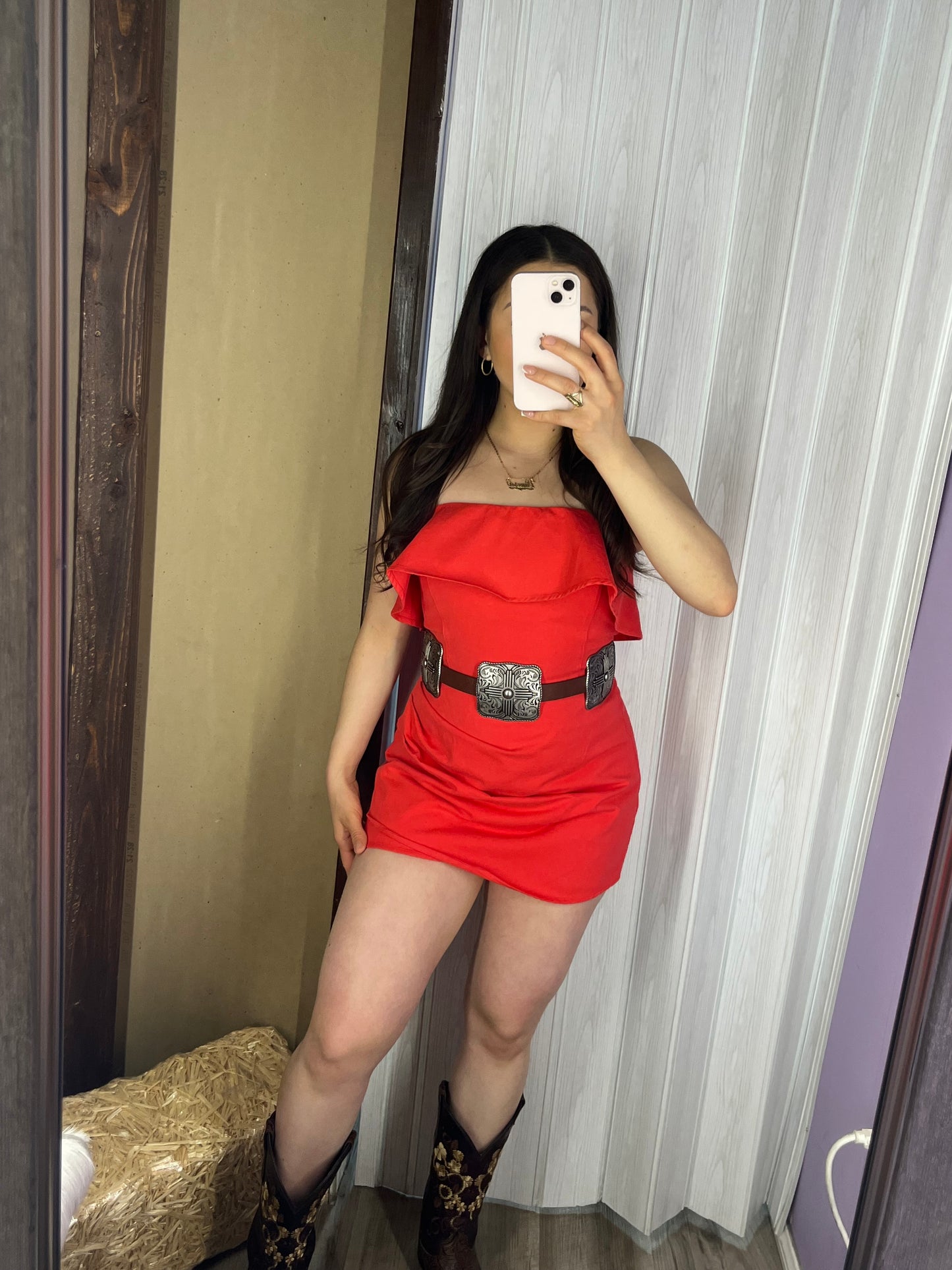 June Romper (Red)