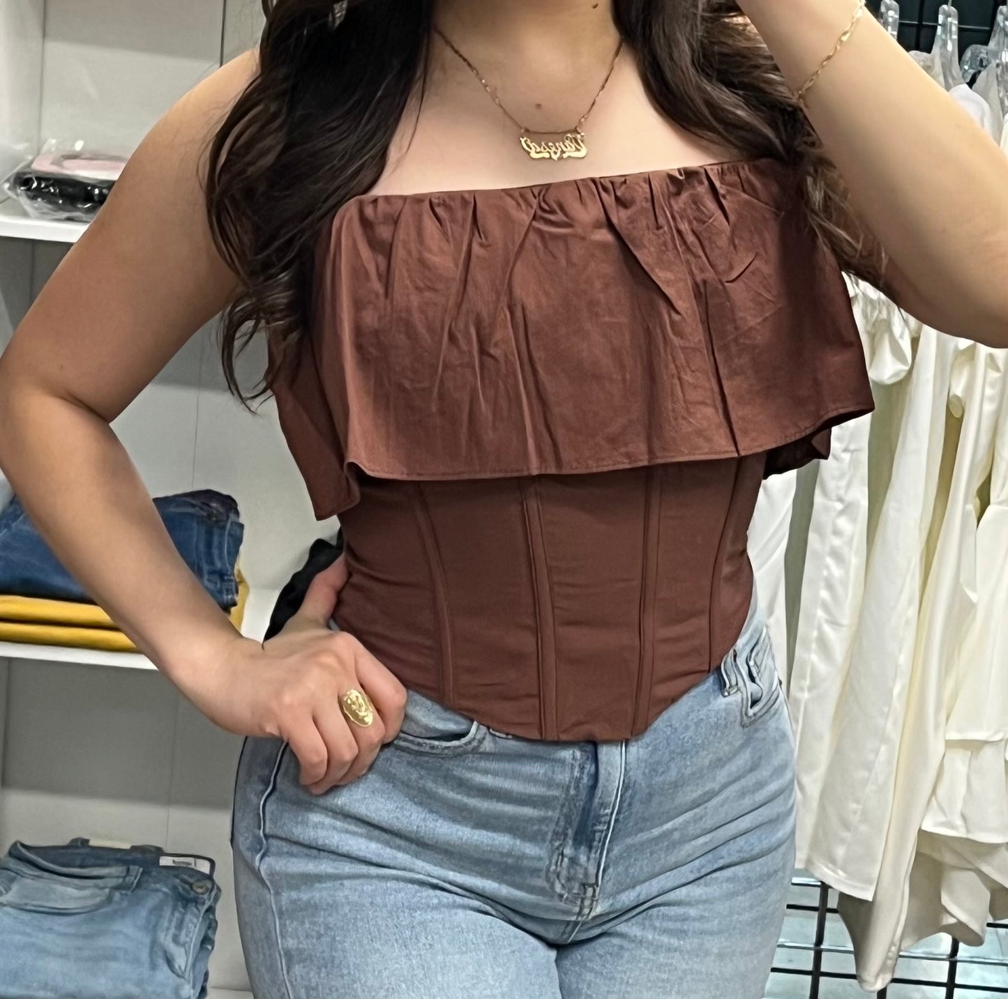Ruffle Tube Top