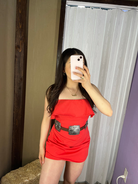June Romper (Red)