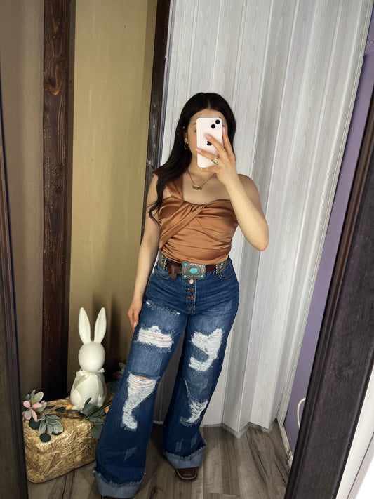Sadie Top (Camel)