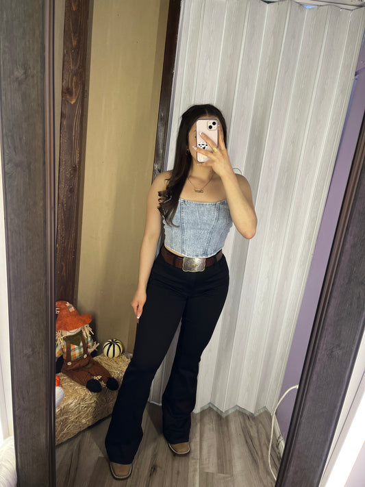 Anissa Black Bootcut jeans